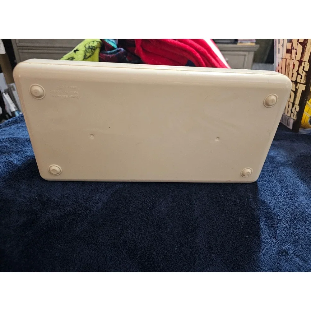 Vintage Burton Barone Cream Makeup Organizer Vanity Caddy Lipstick Holder USA
